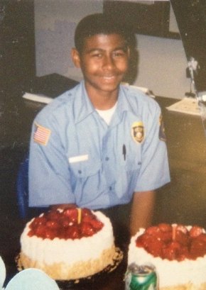 Chris Ruiz as a Lemoore Police Department Explorer.