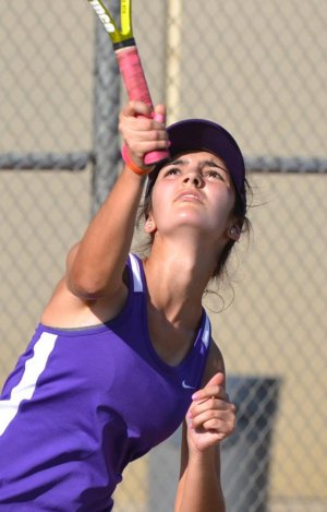 Tigers rebound for easy win over Mt. Whitney in girls' tennis action Kristina Raulino shutout her Pioneer opponent 60, 6-0.