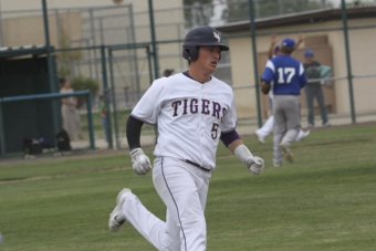 Grant Farris scores against Hanford West.