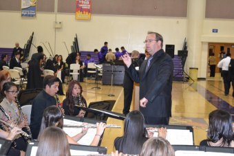 LHS puts on impressive Patriotic Concert ahead of November 11 Veterans' Day Band Director Shawn McElhaney leads the Tiger band.