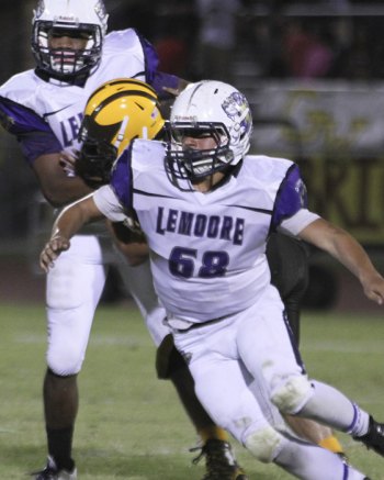 Angel Solis had three sacks against the Pioneers.