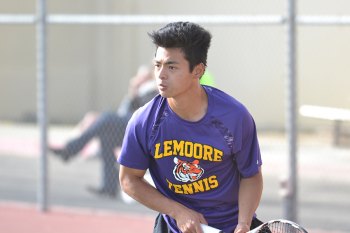 Tiger tennis rebounds after Monday loss to easily defeat Mt. Whitney Arnold Cabuhat lost to Matt Erba in WYL action Monday in Lemoore.