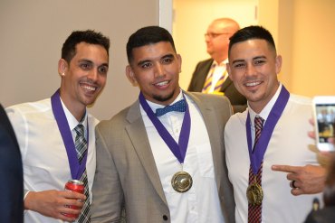LHS Foundation honors grads and friends who made their mark in society Members of the 2005 Central Section champion football team.