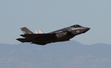 An f-35C takes off from NAS Lemoore last week.