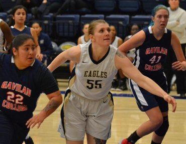 Golden Eagles crush visiting Gavilan in final tune up for conference play opener Jan. 7 Freshman center Kody Bush, a Lemoore High School graduate, scored 8 points in the Eagles victory over visiting Gavilan.
