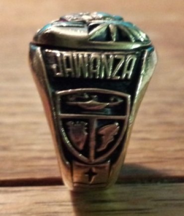 A close up of the long lost ring.