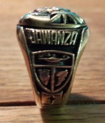 A tale of the Lemoore High class ring, once lost, is found A close up of the long lost ring.