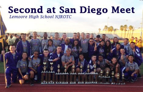 Lemoore High's impressive NJ ROTC unit picks up second overall at San Diego Meet
