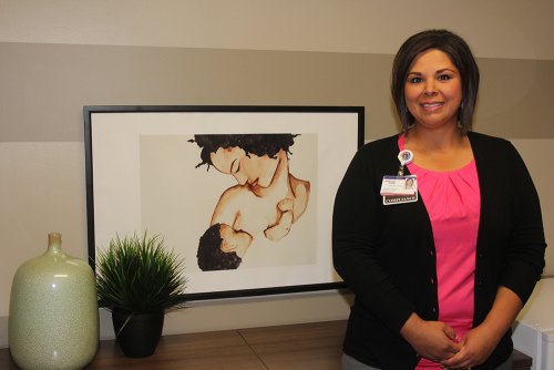 Adventist Health employee Vanessa Avina in one of the secure rooms.