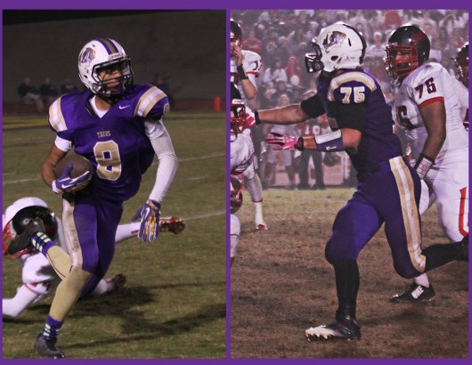 Lemoore's Allen Perryman, left, and Zack Frazier were named to Cal-Hi Sports All-State teams
