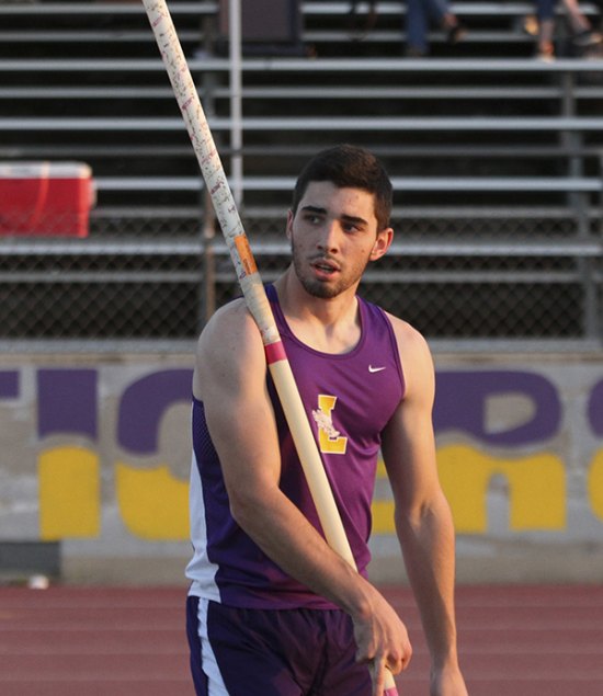 Tyson Pereira won the Central Area pole vault on Thursday. He's shown here during the recent Kiwanis Meet.