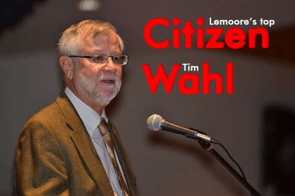 Tim Wahl honored as Lemoore Citizen of the Year.