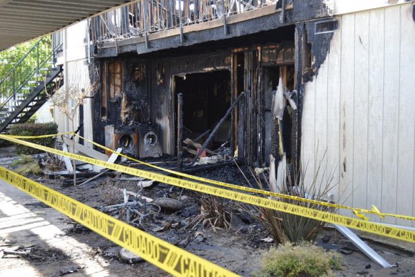 Sunday calm shattered by destructive apartment fire on East Hanford Armona Road An unexpected fire destroyed 16 units in the Tanglewood Apartments on Hanford Armona Road Sunday morning.