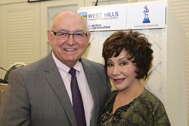 West Hills College District Chancellor Frank Gornick and Lynda Resnick, of The Wonderful Company.
