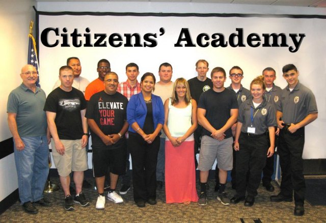 Members of the 2014 Lemoore Police Citizens' Academy following graduation.