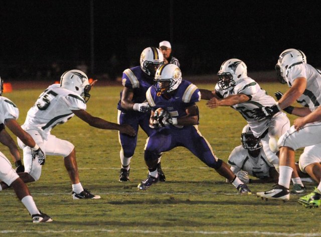 Richard Doctor runs for some of his 201 yards Friday night.
