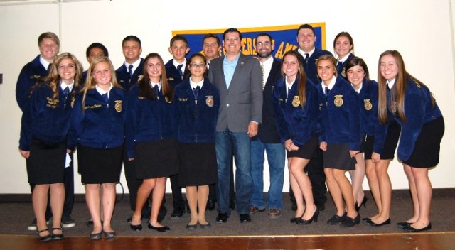 Members of this year's Future Farmers of America Greenhand officers.